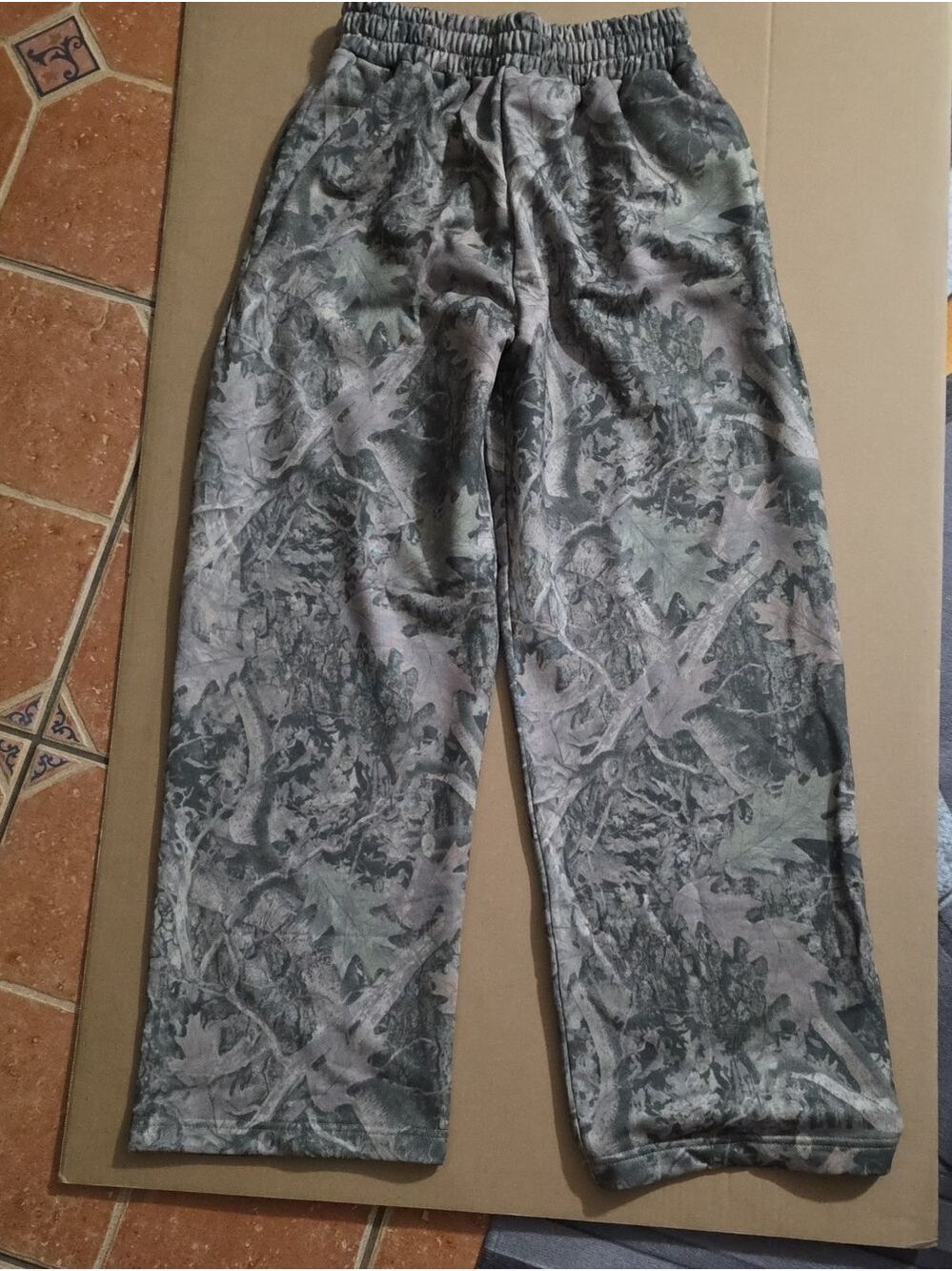 Men's Gray Camouflage Fleece Joggers